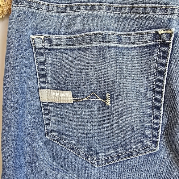 Ariat Rebar Womens Mid Rise Bootcut Cargo Pocket Riveter Jeans, Size 30 Short - Picture 6 of 10
